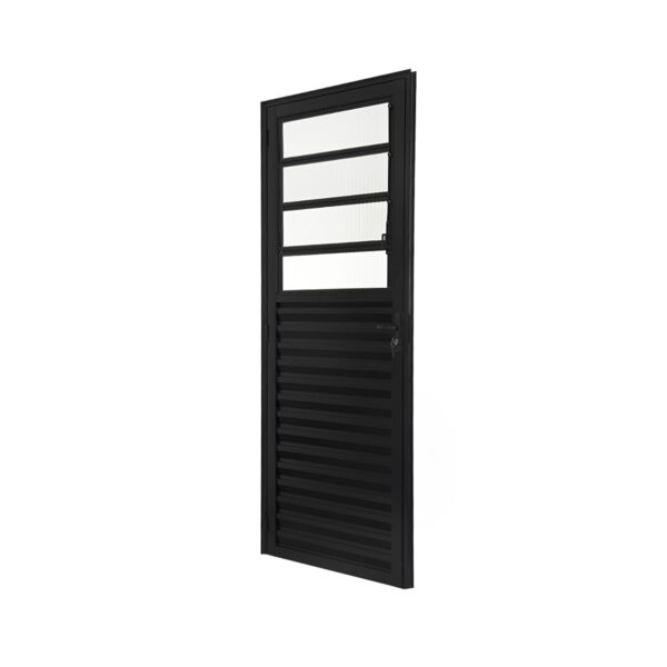 Porta Basculante de Alumínio Preta