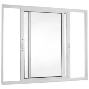 Janela de Alumínio de Correr 2 Folhas Branca